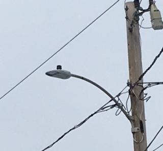 LED Light as installed at the intersection of Fosgate and Gates Pond Roads in Berlin, MA